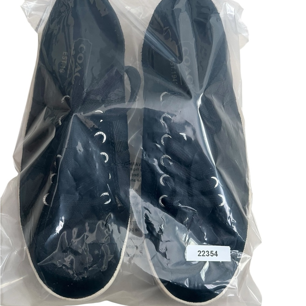 COACH Men’s Brad FS Size 8D Low Top Sneakers | Women 9.5M Black UNISEX - Picture 10 of 10